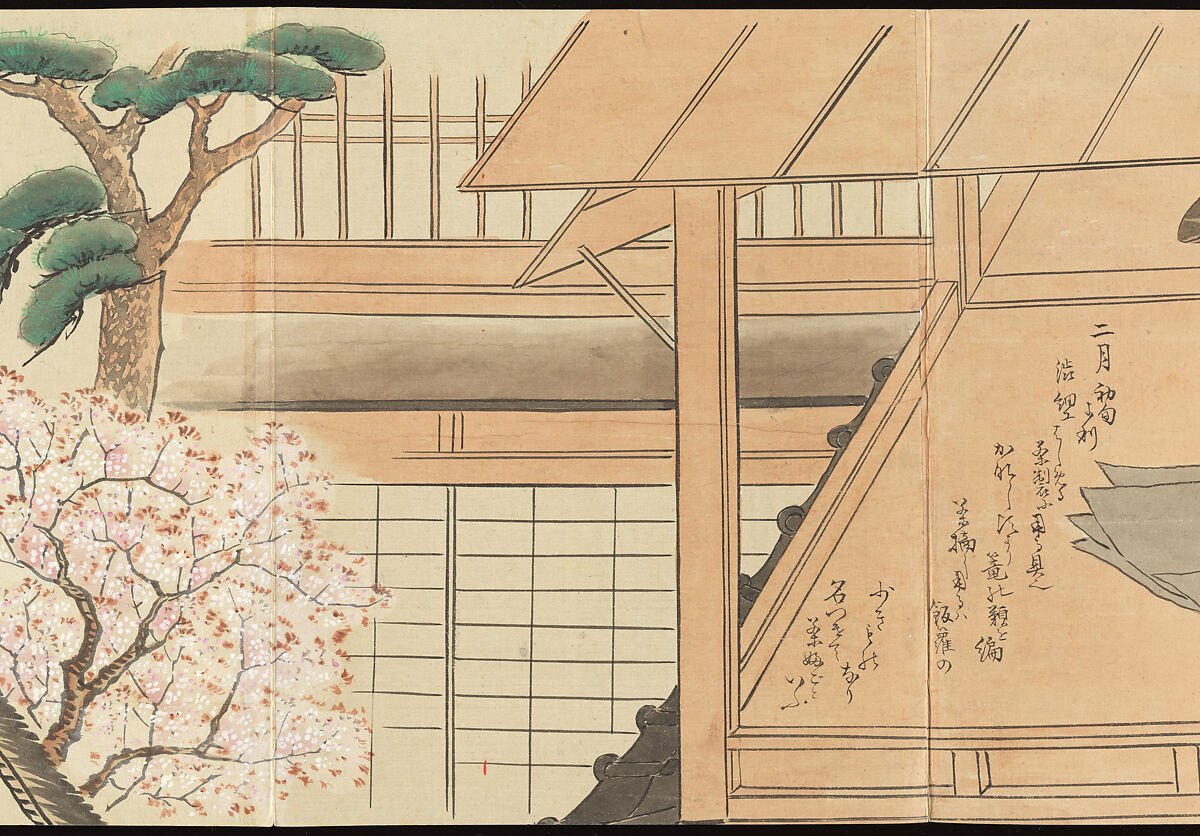 Illustrations of Uji Tea Production, Painting by Saitō Motonari (Japanese, active ca. 1800), Handscroll of thirty-two sheets reformatted as a folding album (orihon), Japan