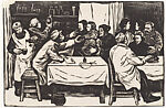 The Health Cooperative, from a group of Ten Revolutionary woodblock prints with Folio Cover titled Lu Yi Mu Ke Xuan Ji