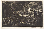 Recovering the Grain, Cattle and Sheep, from a group of Ten Revolutionary woodblock prints with Folio Cover titled Lu Yi Mu Ke Xuan Ji