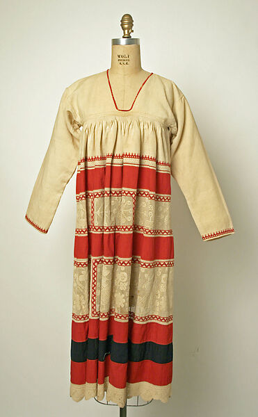 Apron, cotton, Russian 