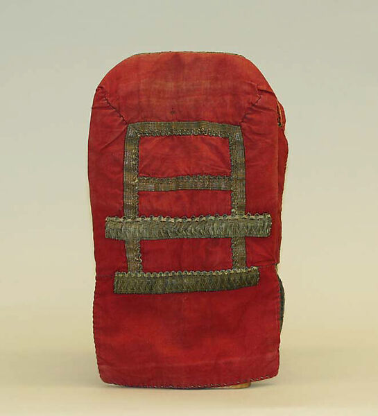 Ensemble, linen, cotton, leather, Russian