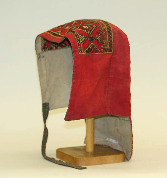 Ensemble, linen, cotton, leather, Russian