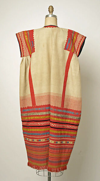 Ensemble, linen, cotton, leather, Russian