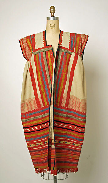 Ensemble, linen, cotton, leather, Russian 