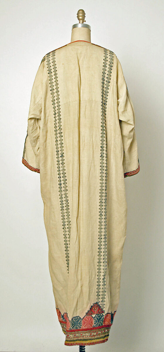 Ensemble, (a) linen(b, d) cotton(c, f, g, h, i) wool, Russian