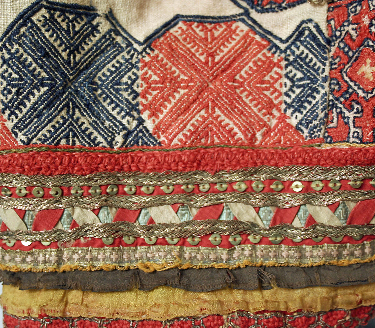 Ensemble, (a) linen(b, d) cotton(c, f, g, h, i) wool, Russian