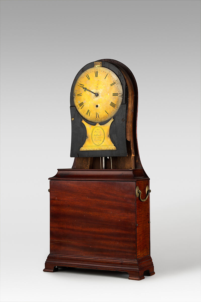 Simon Willard (1753–1848), Mahogany, pine; brass, iron, steel, lead, synthetic cord (modern), American