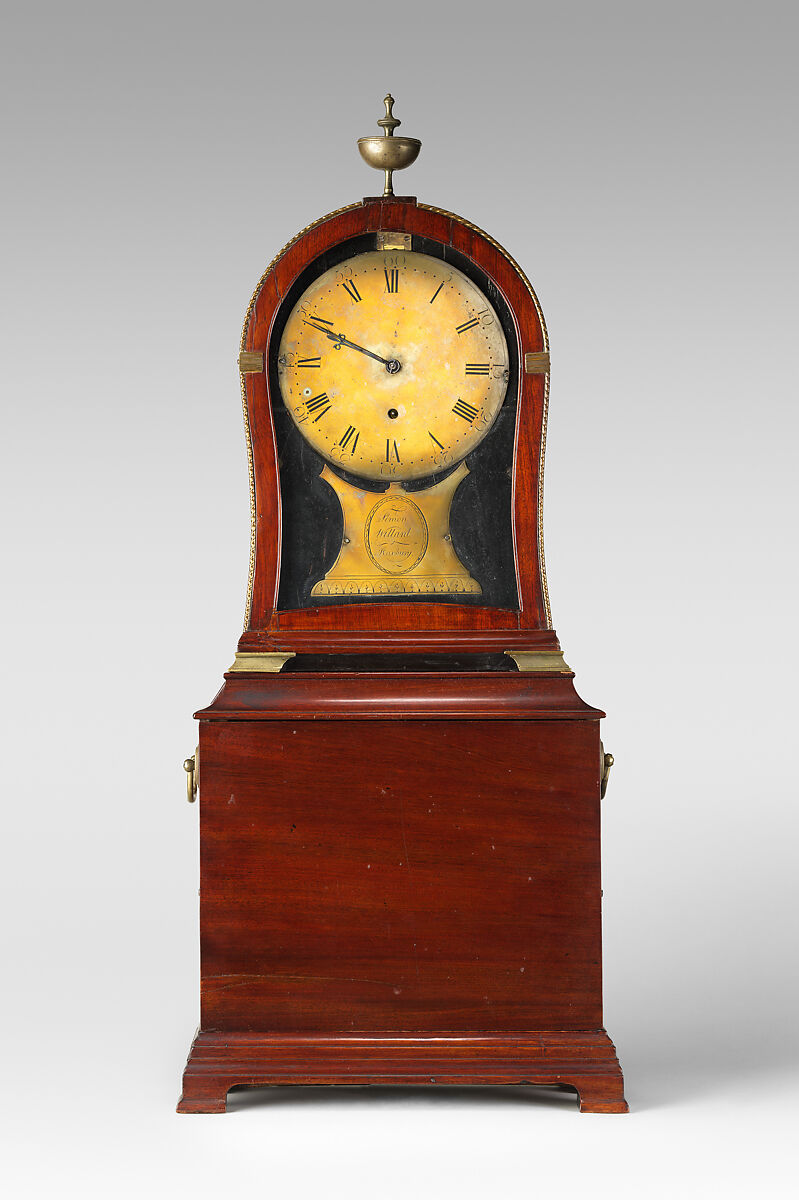 Simon Willard (1753–1848), Mahogany, pine; brass, iron, steel, lead, synthetic cord (modern), American 