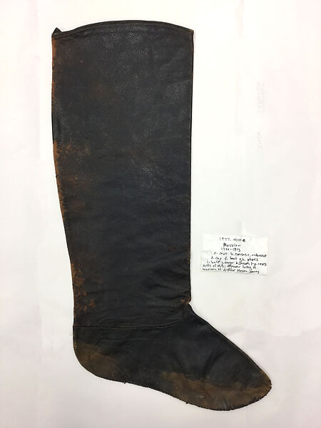 Military Uniform, Wool, cotton, metal wrapped thread, silver, leather, fur, and metal