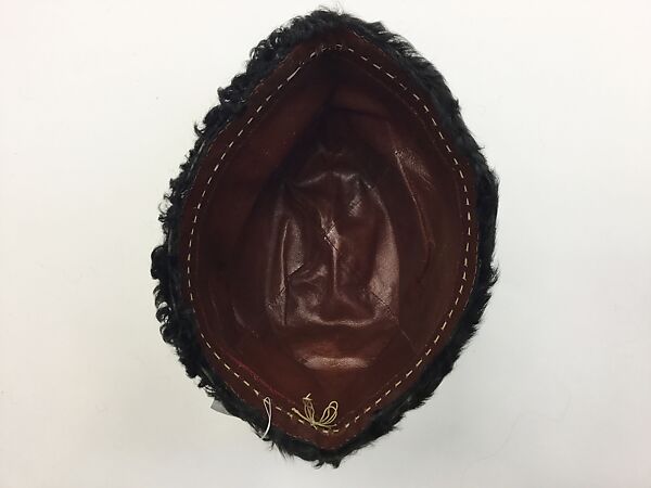 Military Uniform, Wool, cotton, metal wrapped thread, silver, leather, fur, and metal