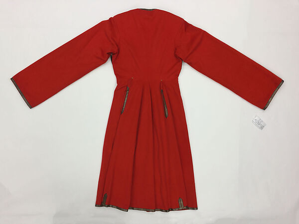 Military Uniform, Wool, cotton, metal wrapped thread, silver, leather, fur, and metal