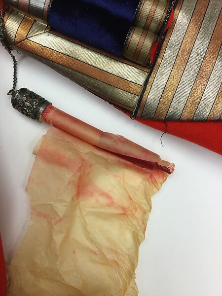 Military Uniform, Wool, cotton, metal wrapped thread, silver, leather, fur, and metal