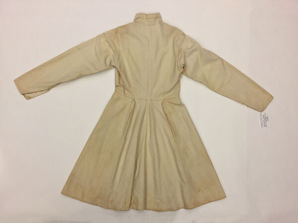 Military Uniform, Wool, cotton, metal wrapped thread, silver, leather, fur, and metal