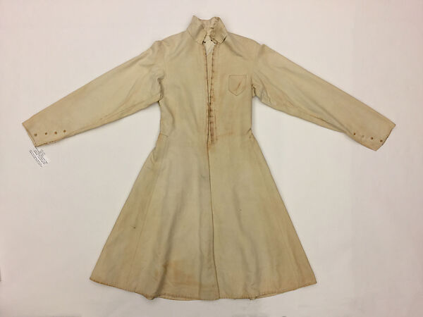 Military Uniform, Wool, cotton, metal wrapped thread, silver, leather, fur, and metal