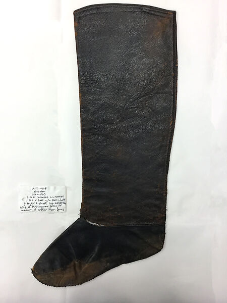 Military Uniform, Wool, cotton, metal wrapped thread, silver, leather, fur, and metal