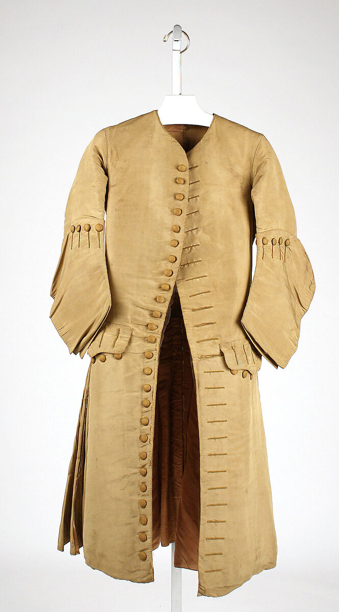 Coat, silk, British 