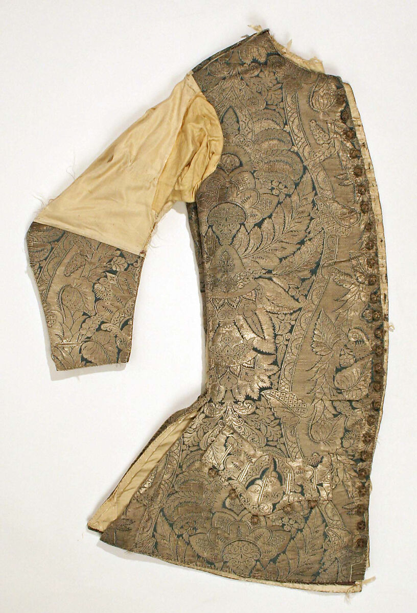 Waistcoat, silk, British 