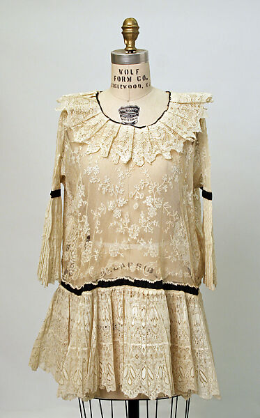 Ensemble, cotton, silk, metallic, Mexican