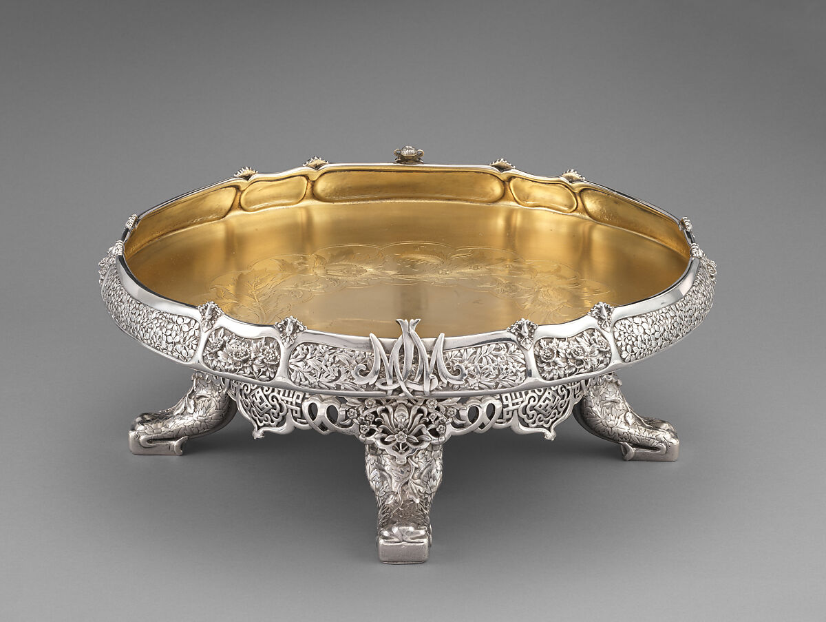 Ice Cream Dish from Mackay Service, Tiffany &amp; Co. (1837–present), Silver, silver gilt, American 