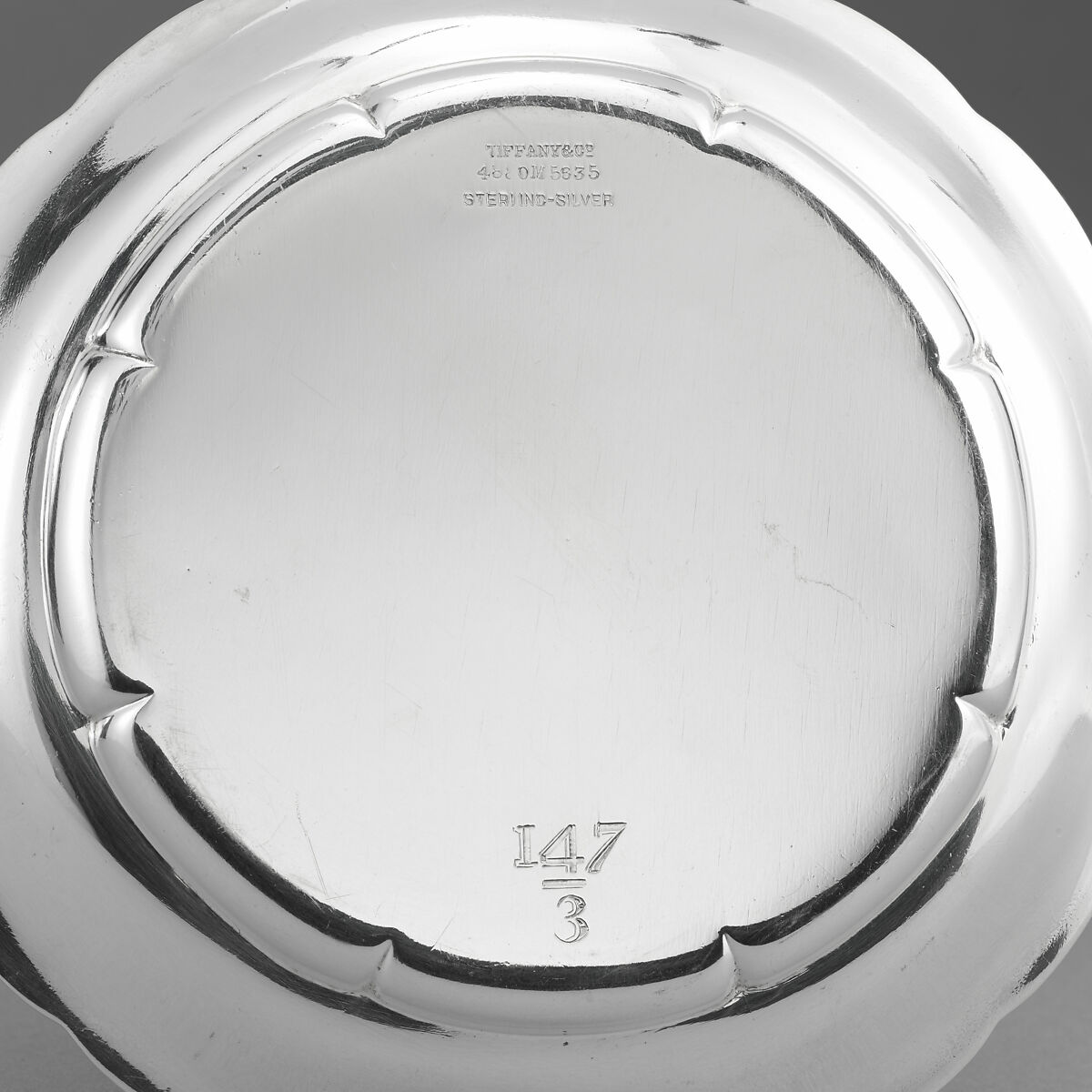 Ice Cream Plate from Mackay Service, Tiffany &amp; Co. (1837–present), Silver, American