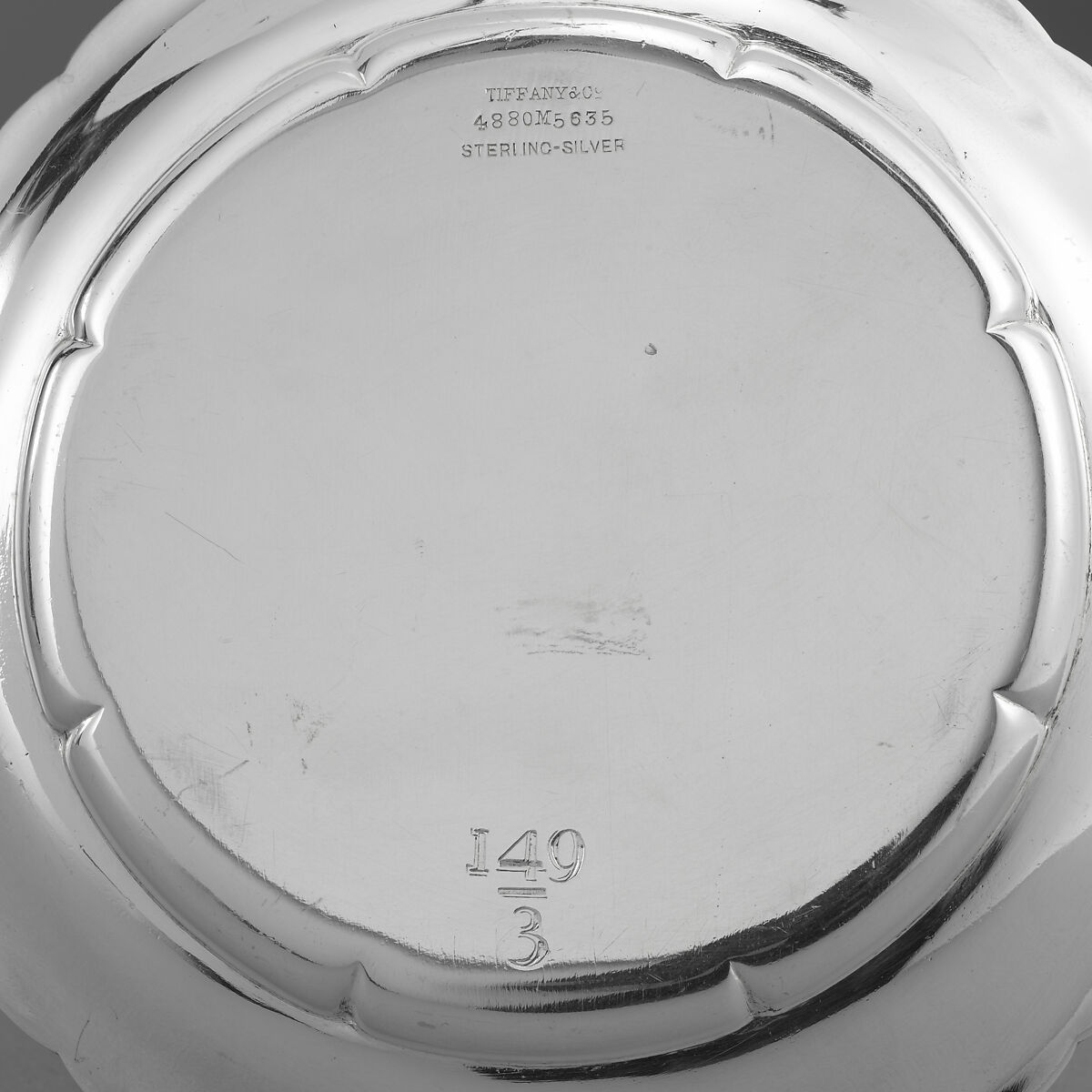 Ice Cream Plate from Mackay Service, Tiffany &amp; Co. (1837–present), Silver, American