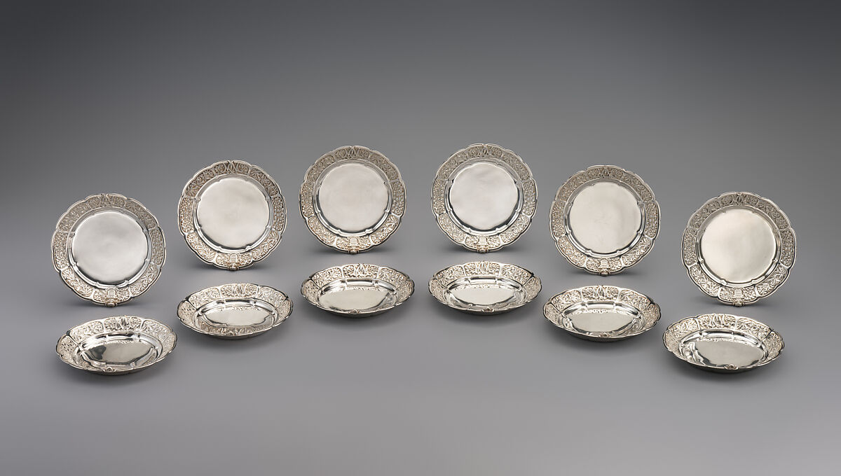 Ice Cream Plate from Mackay Service, Tiffany &amp; Co. (American, New York, NY, 1837–present), Silver, American