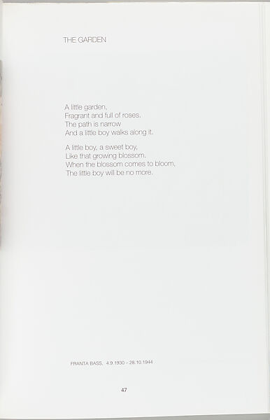 I have not seen a butterfly around here : children's drawings and poems from Terezín