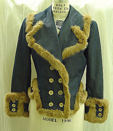 Ensemble, John Galliano (British, born Gibraltar, 1960), Silk, cotton, fur (rabbit), British 