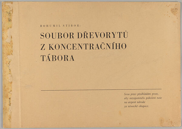Soubor dřevorytů z koncentračního tábora, Bohumil Stibor (Czechoslovakian)