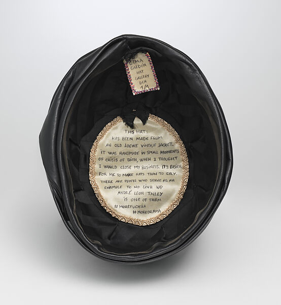 Hat, Gema Galdón, leather, silk, Spanish