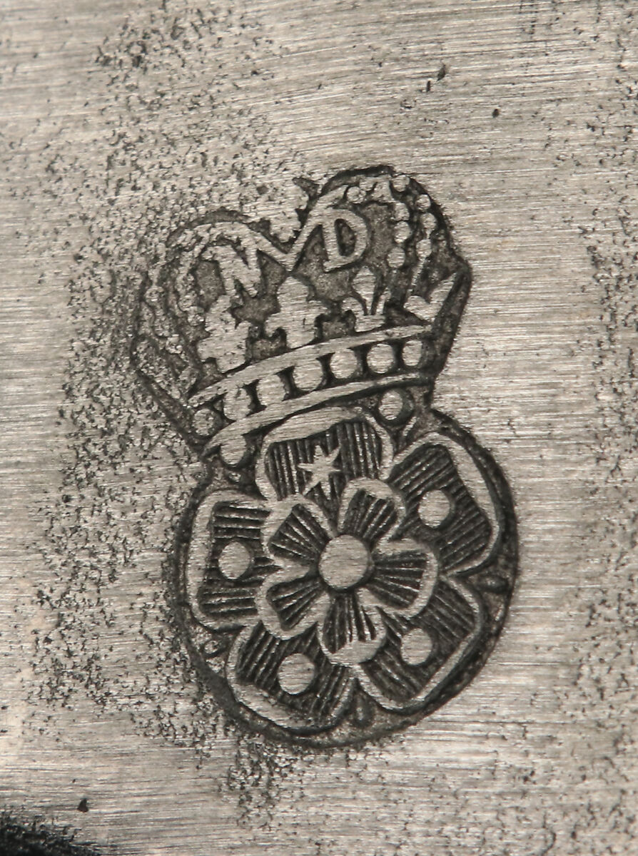 Fruit dish (one of a pair), Pewter, French