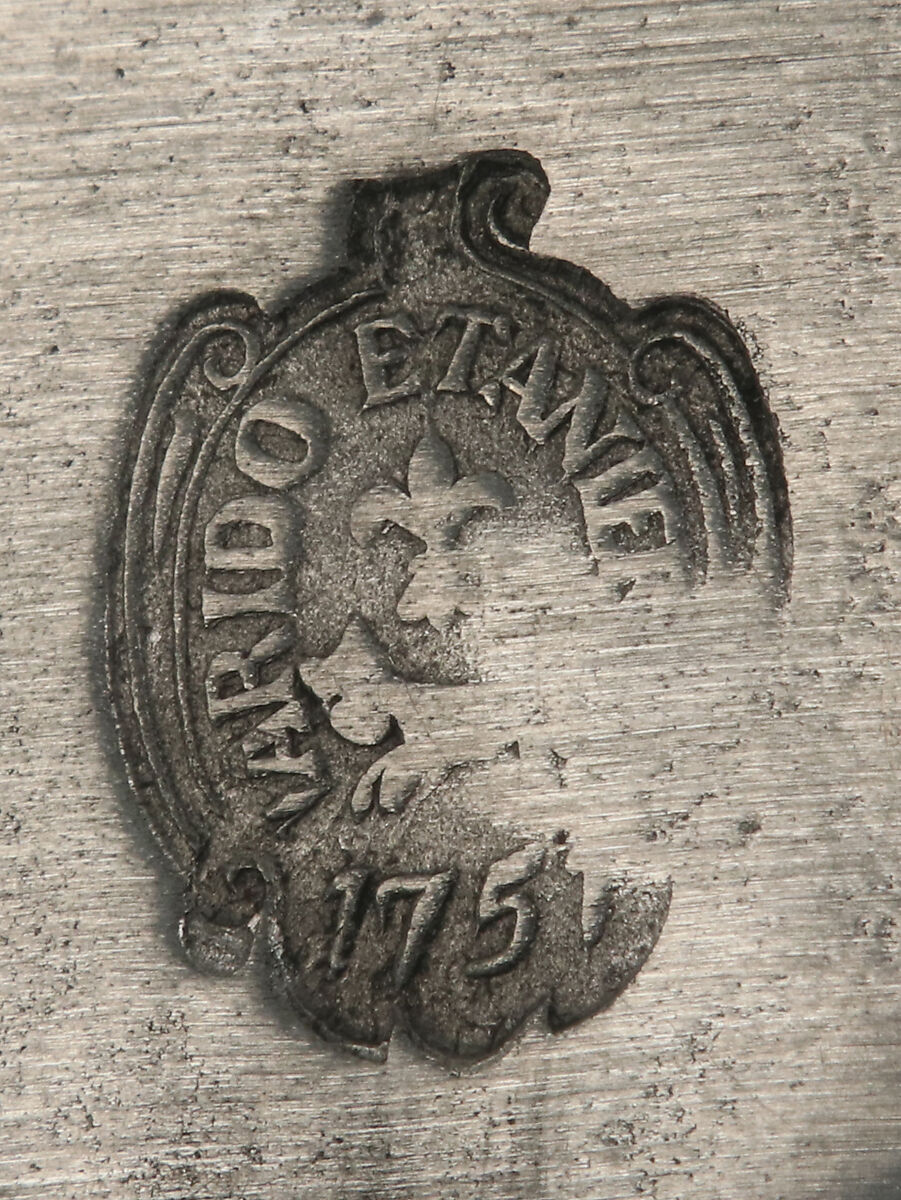 Fruit dish (one of a pair), Pewter, French
