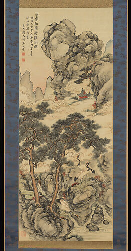 Pines and Cranes of Longevity 松鶴遐齢図