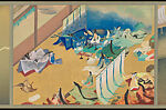 Handscroll of Tyrannical Government, Painting by Itō Ryūgai (Japanese, 1880–1960), Handscroll: ink and color on silk, Japan