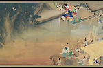 Handscroll of Tyrannical Government, Painting by Itō Ryūgai (Japanese, 1880–1960), Handscroll: ink and color on silk, Japan