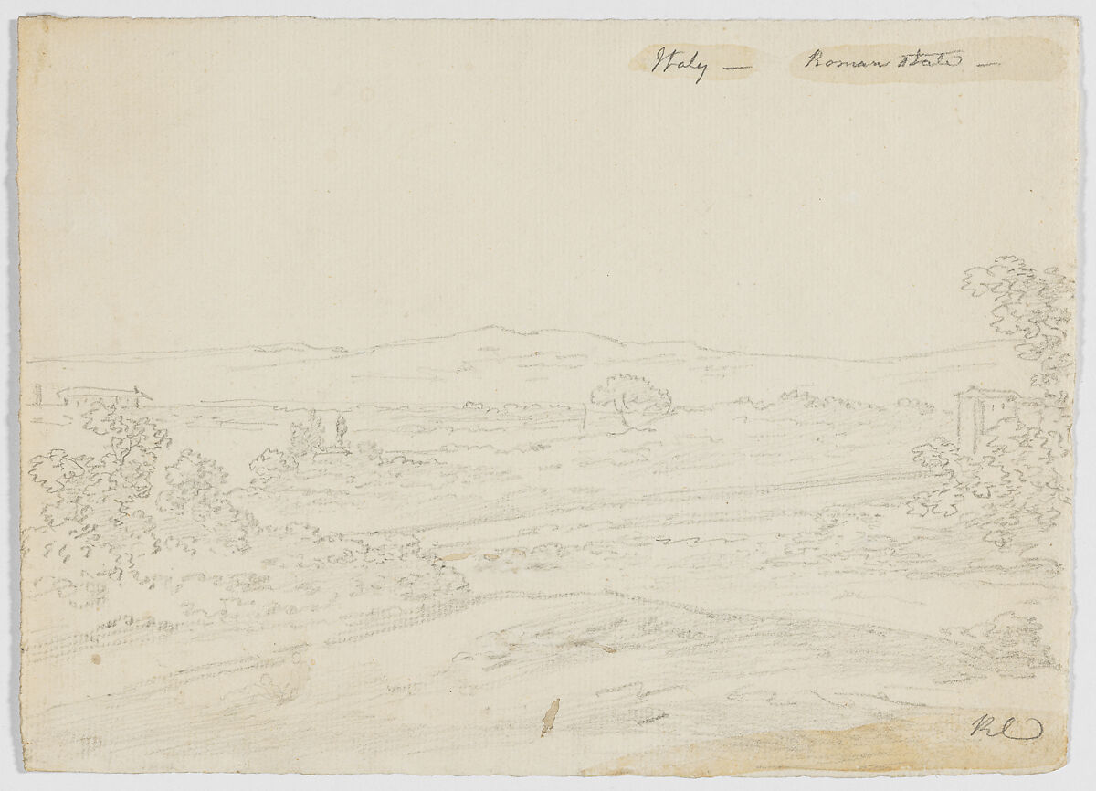 Italy, Roman State, Richard Cooper II (British, Edinburgh, Scotland 1740–1822 Eltham, Kent), Graphite 