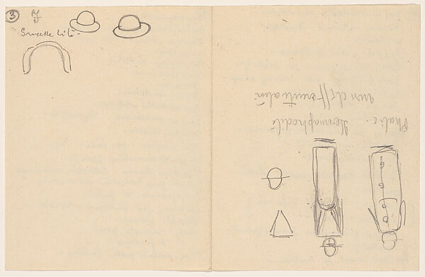Thoughts about dreams (notes and sketches), Herbert E. Crowley (British, Eltham, Kent 1873–1937 Ascona, Switzerland), Graphite