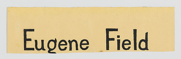 Eugene Field (1850–1895), Mary Sully (Dakota, 1896–1963), Colored pencil, wax crayon, ink, and graphite on paper, Dakota