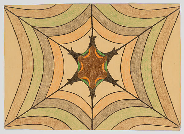 Alice, Mary Sully (Dakota, 1896–1963), Colored pencil, wax crayon, ink, and graphite on paper, Dakota