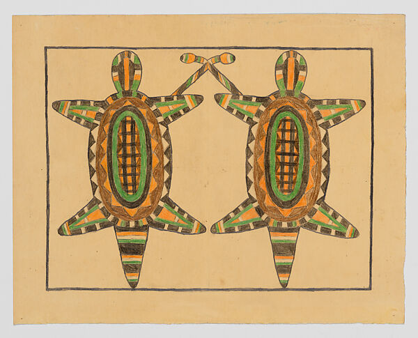 Alice, Mary Sully (Dakota, 1896–1963), Colored pencil, wax crayon, ink, and graphite on paper, Dakota