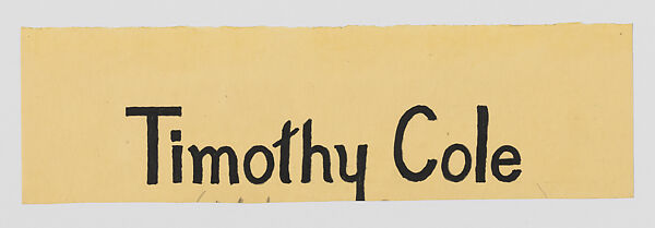 Timothy Cole (1852–1931), Mary Sully (Dakota, 1896–1963), Colored pencil, wax crayon, ink, and graphite on paper, Dakota