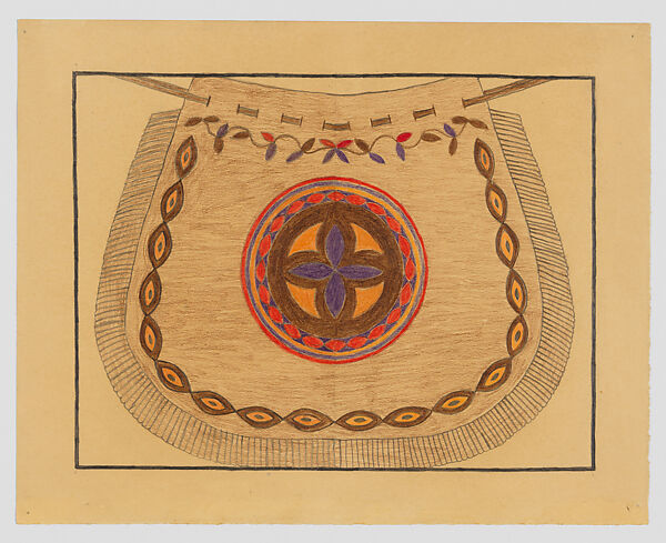 Timothy Cole (1852–1931), Mary Sully (Dakota, 1896–1963), Colored pencil, wax crayon, ink, and graphite on paper, Dakota