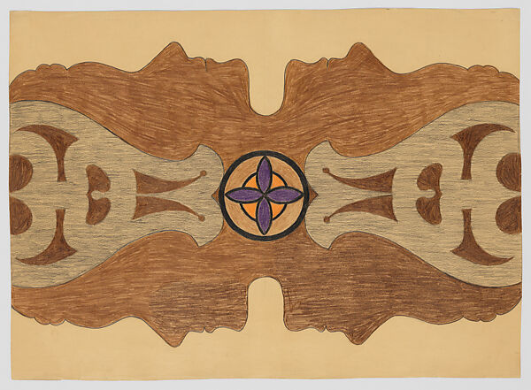 Timothy Cole (1852–1931), Mary Sully (Dakota, 1896–1963), Colored pencil, wax crayon, ink, and graphite on paper, Dakota