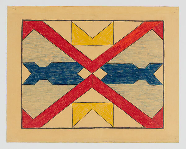 Leap Year, Mary Sully (Dakota, 1896–1963), Colored pencil, wax crayon, ink, and graphite on paper, Dakota