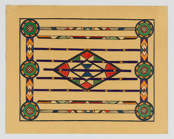 Babe Ruth (1895–1948), Mary Sully (Dakota, 1896–1963), Colored pencil, wax crayon, ink, and graphite on paper, Dakota