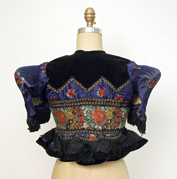 Ensemble, (b) wool
(f, g, h) silk, Hungarian