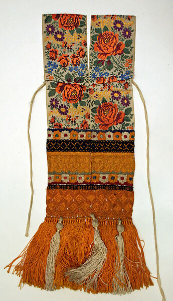 Ensemble, (b) wool
(f, g, h) silk, Hungarian