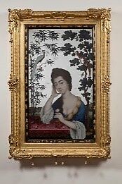 Portrait of Elizabeth Graham Painted on Mirror