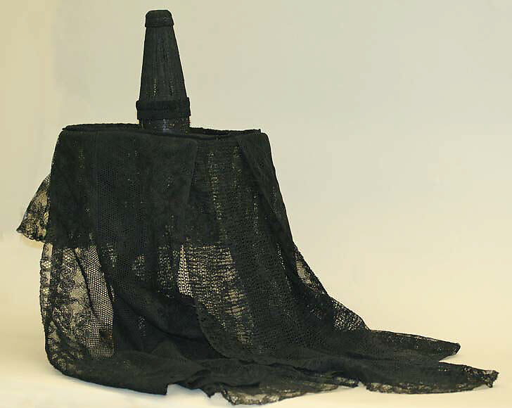 Headdress, cotton, French