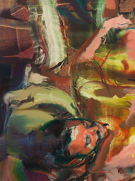 Lovers at Night, Doron Langberg (Israeli, born Yokne'am Moshava 1985), Oil on linen